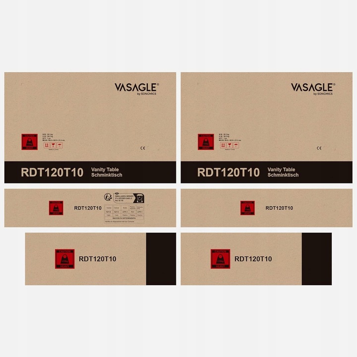 Toaletka kosmetyczna Z LUSTREM I OŚWIETLENIEM LED 2 szuflady 3