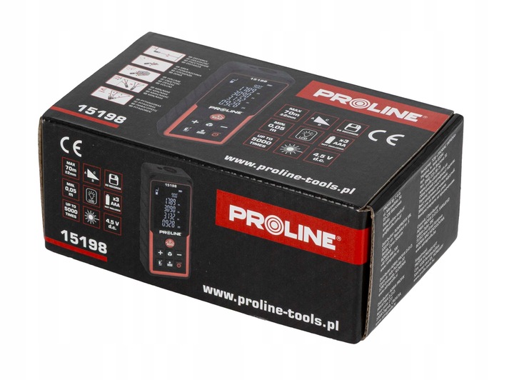 Dalmierz laserowy 70M cyfrowy miernik odległości profesjonalny Proline
