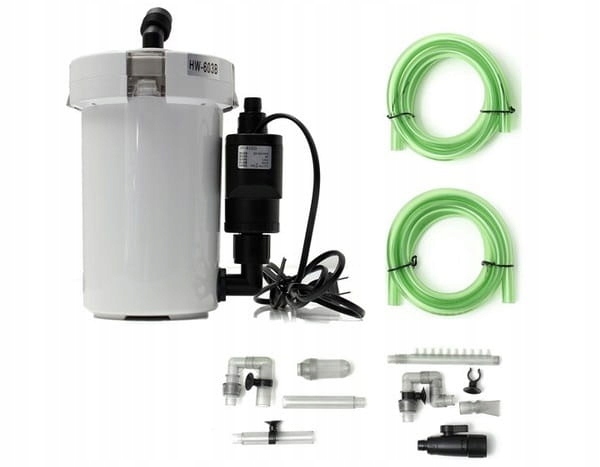 SUNSUN FILT Zewnętrzny HW-603B 400l/h Prefiltr 6W Gotowy do Podłączenia