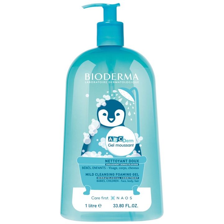 BIODERMA ABCderm Gel Moussant Żel Myjący Dla Dzieci 1000 ml