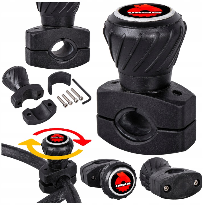 Gałka na kierownicę łożyskowana z logo URSUS