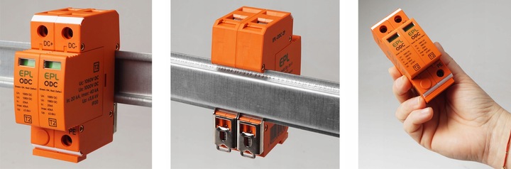 OGRANICZNIK OCHRONNIK PRZEPIĘĆ PRZEPIĘCIOWY FOTOWOLTAIKA 1000V DC 2P