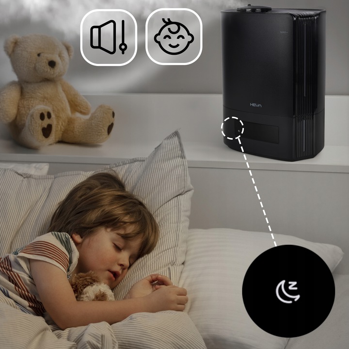 Nawilżacz powietrza WYDAJNY HIGROSTAT AROMATERAPIA DUŻY XL 5l dysza