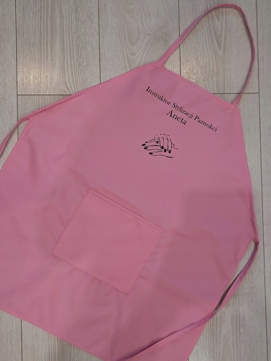 fartuch fartuszek kosmetyczny flex nadruk logo napis nazwa imię prezent