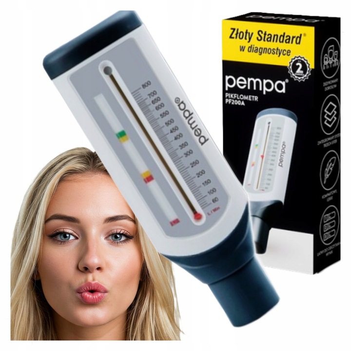PIKFLOMETR PEF DLA DOROSŁYCH DO POMIARU SZCZYTOWEGO PRZEPŁYWU