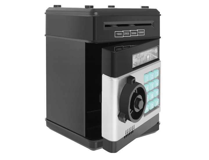 SKARBONKA SEJF Wpłatomat Monet Banknotów na PIN