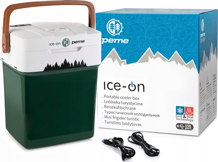 LODÓWKA TURYSTYCZNA Ice-On 32 SAMOCHODOWA Funkcja Grzania 12v 230v USB PEME