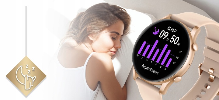 Smartwatch Zegarek Damski Wodooporny PL Menu Rozmowy Smart Watch 4 Paski