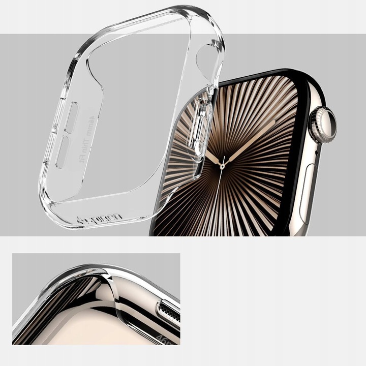 Etui Spigen do Apple Watch 10 46mm, cienki case, wytrzymała obudowa, osłona