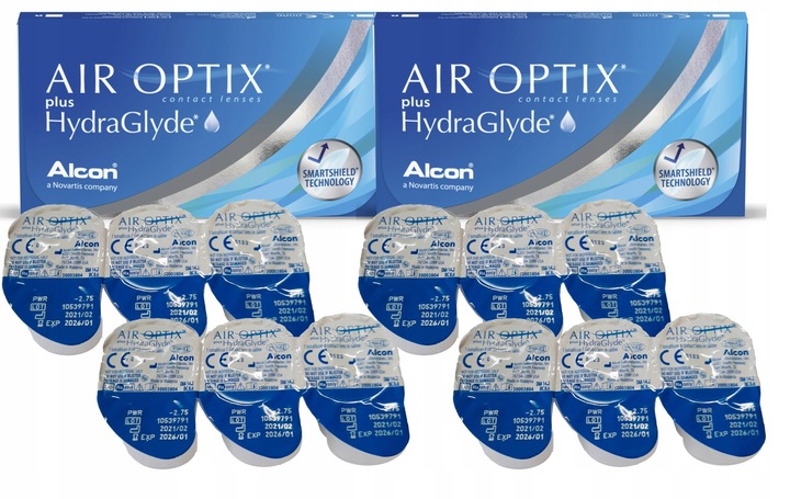 Air Optix Plus HydraGlyde, 6 szt. -3,25