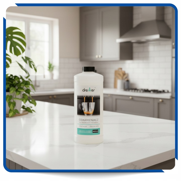 UNIWERSALNY Odkamieniacz w Płynie do Ekspresów Ekspresu 1000ml Drekker