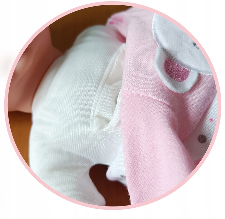 Lalka bobas jak żywa duża miękka interaktywna mówi ubranka pudełko prezent