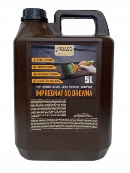 IMPREGNAT farba do drewna z woskami 5l-16 kolorów