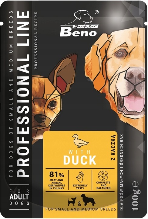 Super Beno Mokra karma Saszetki dla psa 24x100g MIX SMAKÓW