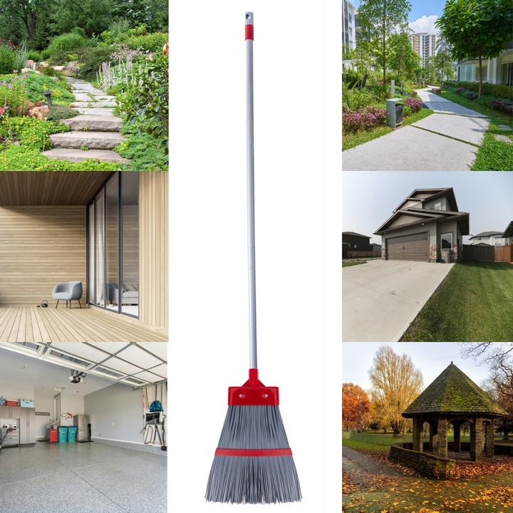 MIOTŁA OGRODOWA ZMIATACZ DO OGRODU PCV DŁUGA BARDZO WYTRZYMAŁA