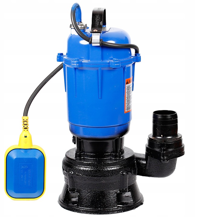 POMPA DO WODY BRUDNEJ CZYSTEJ SZAMBA SZLAMU PŁYWAK ROZDRABNIACZ MOCNA
