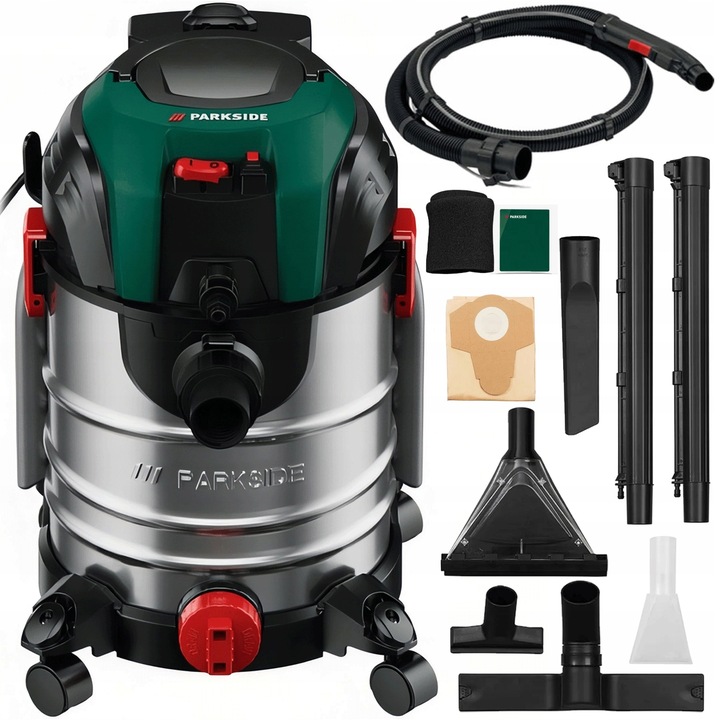 PARKSIDE PWS 20 Odkurzacz przemysłowy piorący na sucho mokro 1600W 20