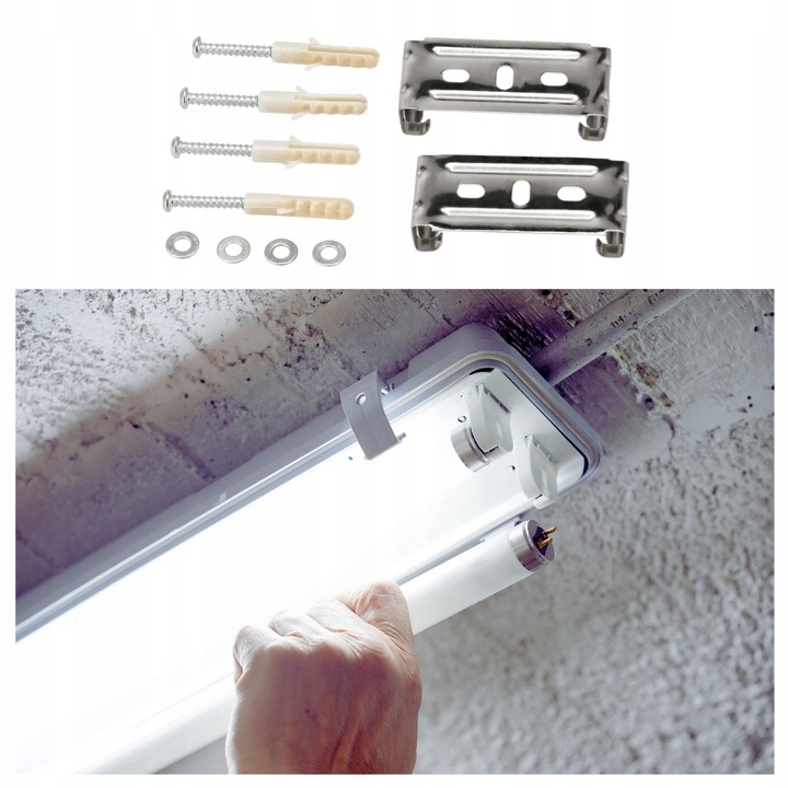 Oprawa Hermetyczna 120cm lampa + 2x świetlówki LED Wodoszczelna Do