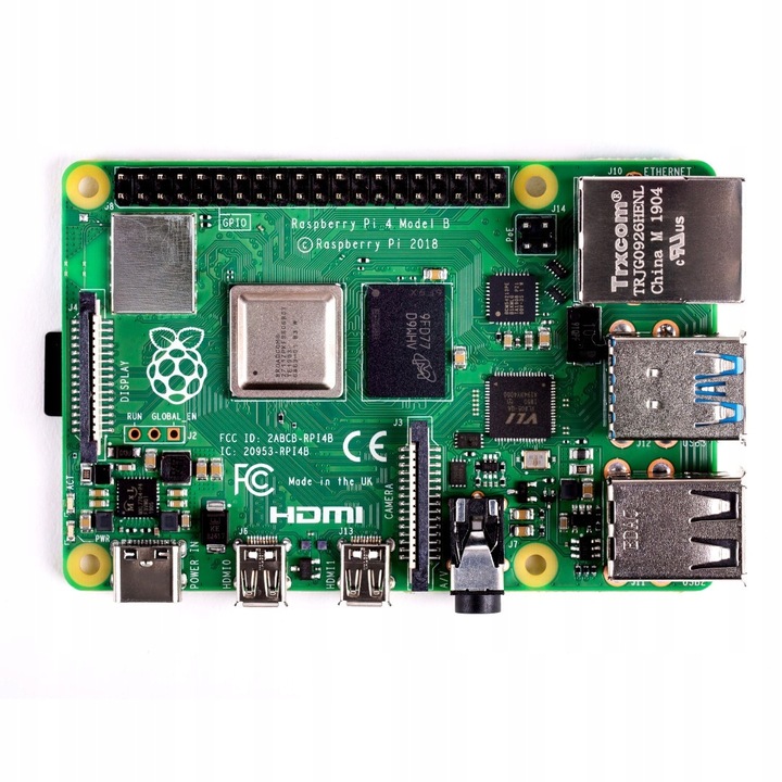 Raspberry Pi 4 model B WiFi DualBand Bluetooth 2GB RAM 1,8GHz