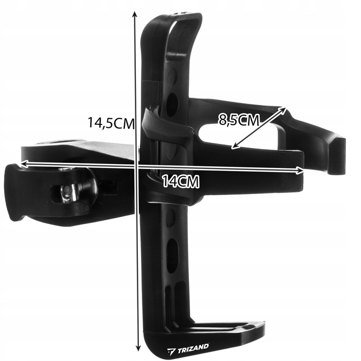 Uchwyt na Bidon Butelkę Koszyk Rowerowy na Rower Ramę Kierownicę Czarny