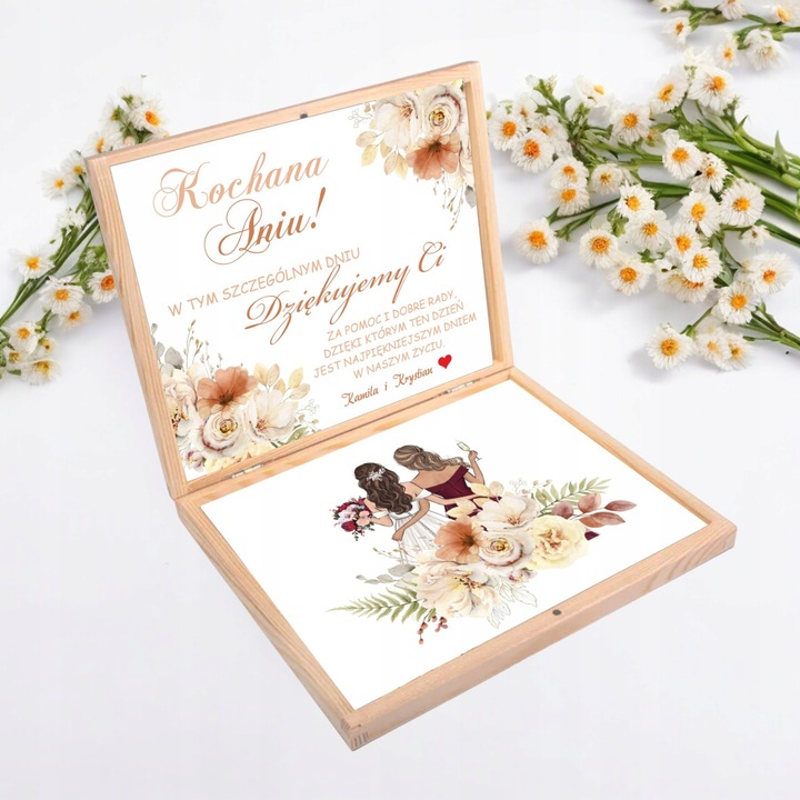 PODZIĘKOWANIE DLA ŚWIADKOWEJ W PUDEŁKU - PREZENT DLA ŚWIADKOWEJ BOX