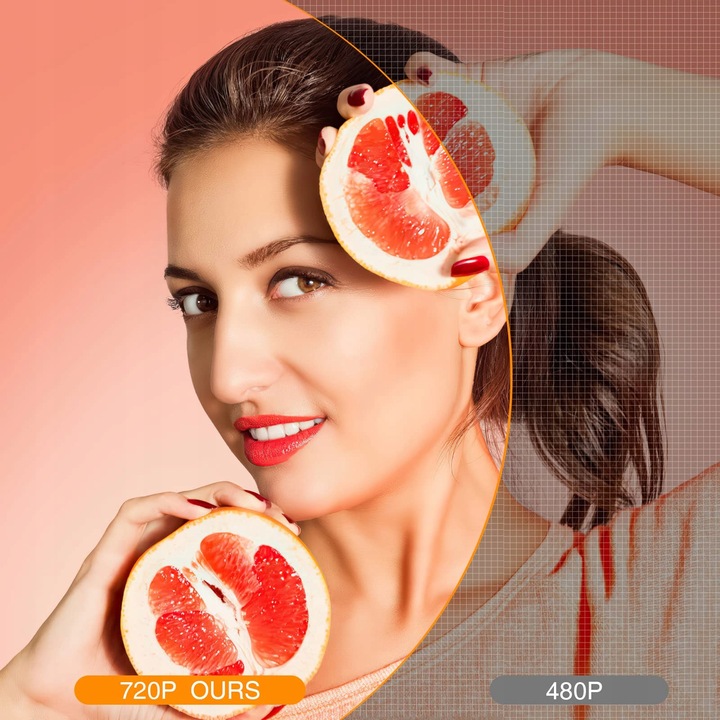 Mini projektor z WiFi - Febfoxs 7500 Lux, 100'' ekran, obsługa 1080P & 240