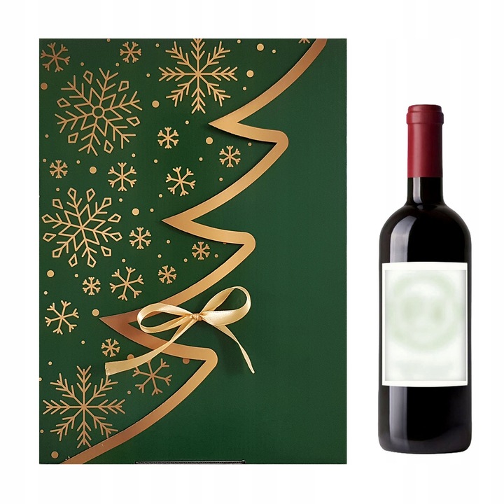 35x25x10 CM PUDEŁKO PREZENTOWE REKLAMOWE ŚWIĄTECZNE CHOINKA GRATIS 1605 D