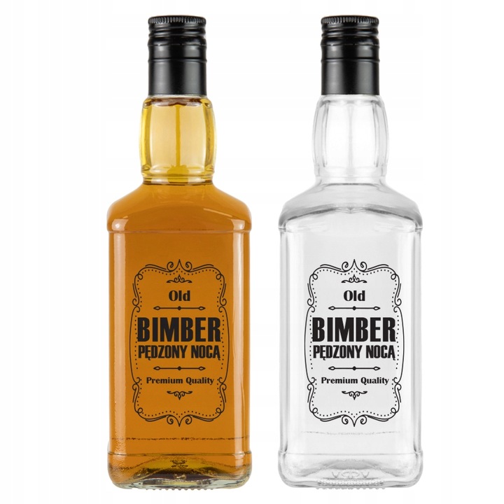 20x Butelki szklane DANIELS 0,5l nadruk BIMBER KRATOWNICA Wódka Alkohol