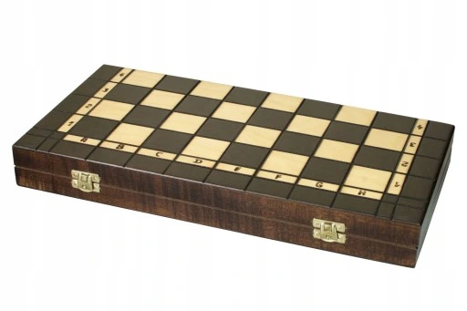 GRY DREWNIANE 3w1 = SZACHY + WARCABY + BACKGAMMON
