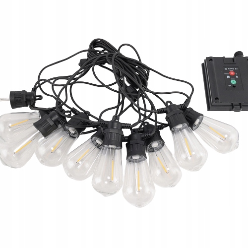 GIRLANDA SOLARNA lampki ogrodowe ŻARÓWKI duże LED