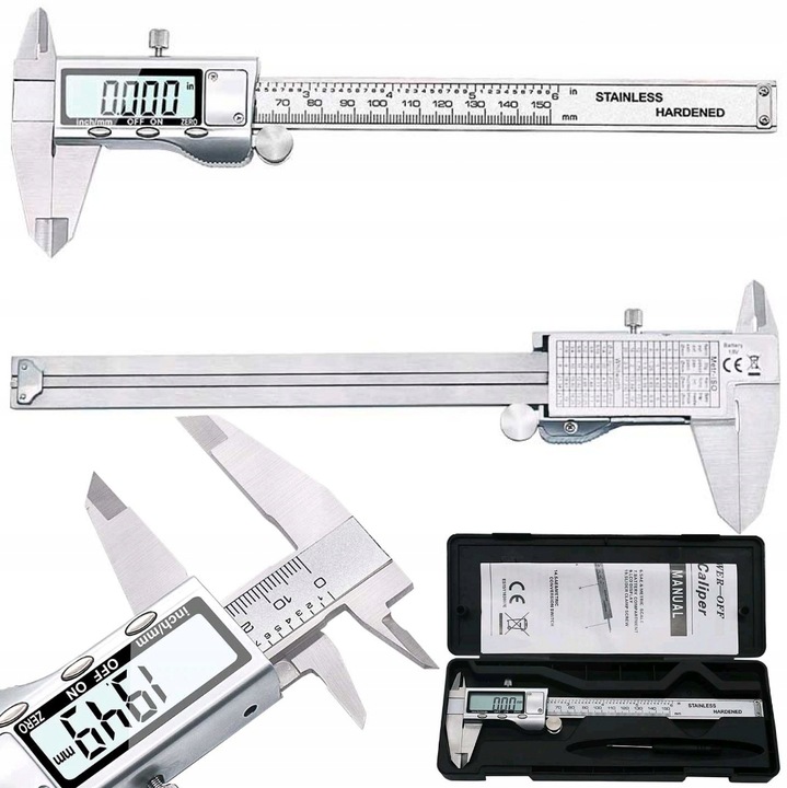 SUWMIARKA ELEKTRONICZNA CYFROWA POMIAROWA LCD 150