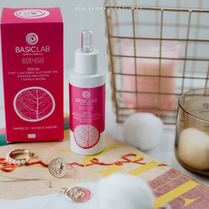 BasicLab Odmładzające Serum Przeciwzmarszczkowe z Witaminą C 10% 30 ml