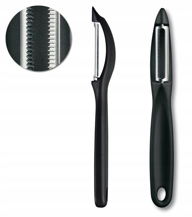 Victorinox 7.6075, obieraczka, dwukierunkowe ostrze ruchome, ząbkowane