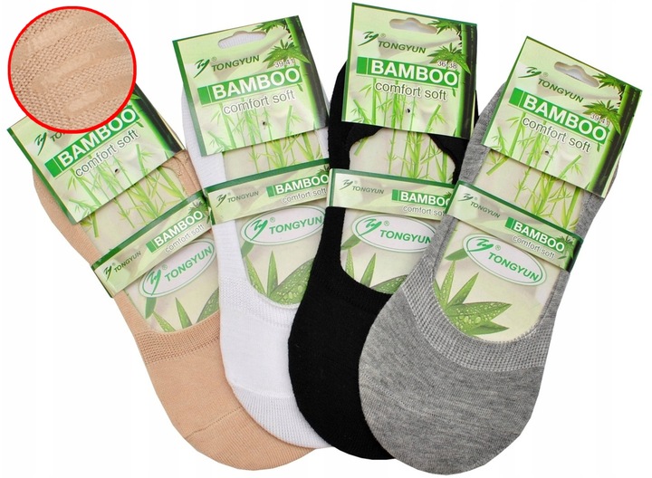 6 Par Stopki Damskie Skarpety Bambusowe Krótkie Skarpetki Antybakteryjne
