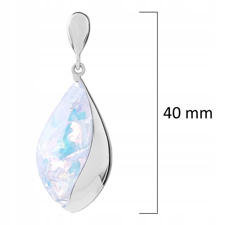 Wisiorek z opalem srebro 925 pudełko