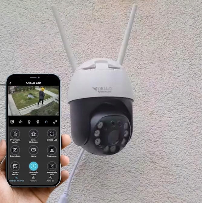 Kamera IP ORLLO Z20 4K 8 MP 5xZOOM BEZPRZEWODOWA ZEWNĘTRZNA OBROTOWA
