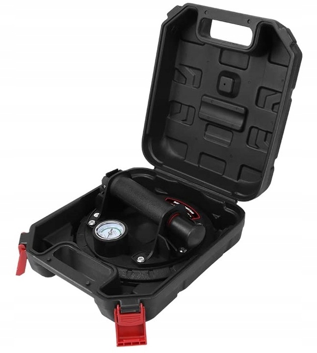 UCHWYT PRZYSSAWKA Z MANOMETR POMPKĄ DO GLAZURY PŁYTEK MECHANICZNA