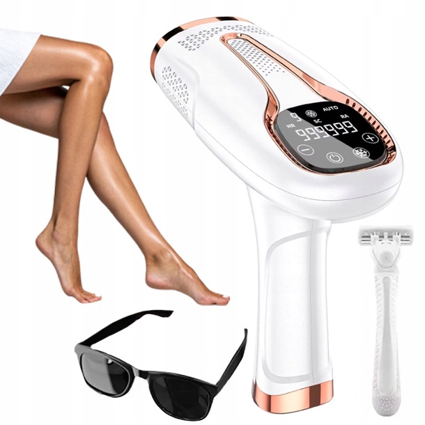 DEPILATOR LASEROWY IPL DO WŁOSÓW TWARZY CIAŁA BIKINI DEPILACJA