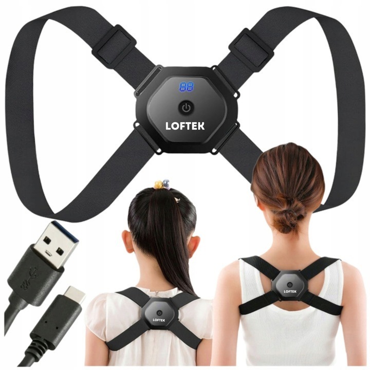 Korektor Postawy Inteligentny Pajączek USB na Plecy dla Dzieci i