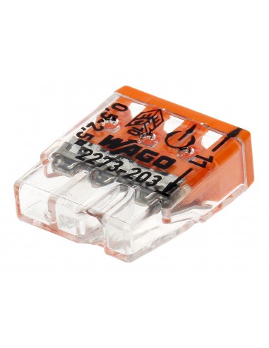 Szybkozłączka WAGO 3x2,5 drut 2273-203 100szt