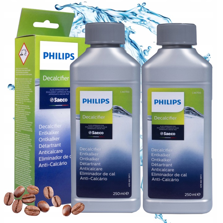ORYGINALNY ODKAMIENIACZ w płynie do ekspresu Philips LatteGo 2x250ml