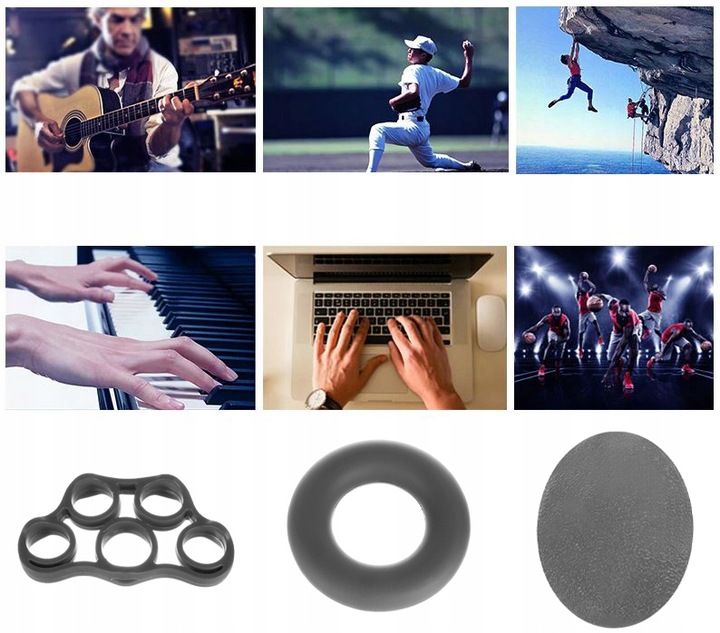 14w1 Zestaw DO ĆWICZENIA i TRENINGU PRZEDRAMION RĄK DŁONI CHWYTU POWERBALL