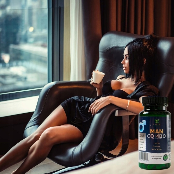 MAN COMBO Na POTENCJĘ LIBIDO TESTOSTERON AKTYWNOŚĆ Lanco 60 kaps.