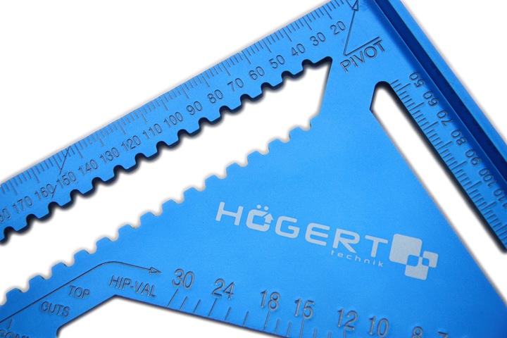 KĄTOWNIK CIESIELSKI STOLARSKI ALUMINIOWY MOCNY 300 x 300 mm HOGERT HT4M214