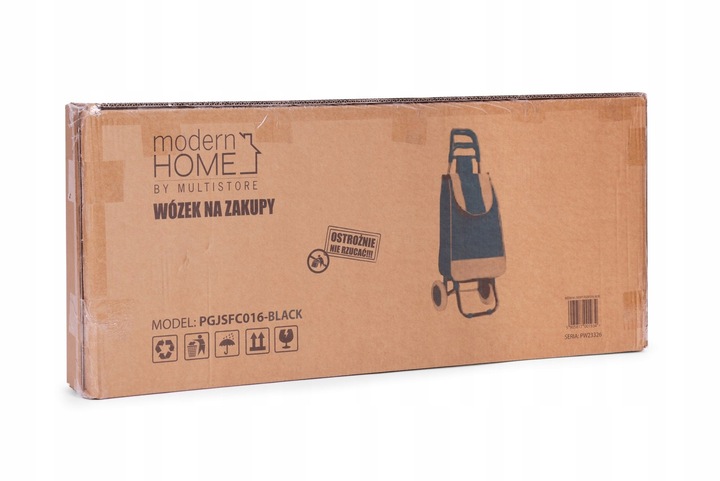 WÓZEK TORBA NA ZAKUPY NA KÓŁKACH DUŻE GUMOWE KOŁA SZTYWNE DNO DLA SENIORA