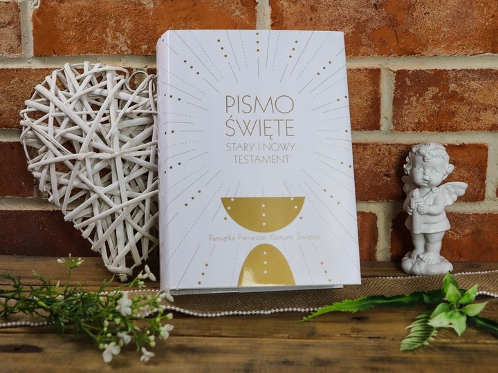 20p Pismo Święte Biblia Pierwsza Komunia Prezent Pamiątka Duży Format B5