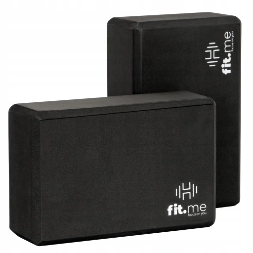 ZESTAW KOSTKI 2 SZT + PASEK DO JOGI WYTRZYMAŁY DO ĆWICZEŃ KOSTKA X2 FIT.ME