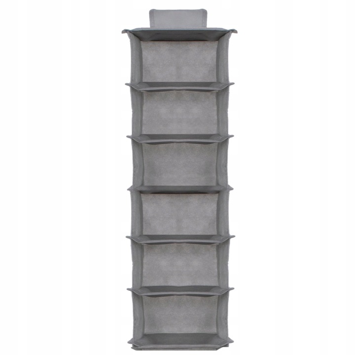 ORGANIZER WISZĄCY DO SZAFY WIESZAK 6 PÓŁEK REGAŁ NA UBRANIA