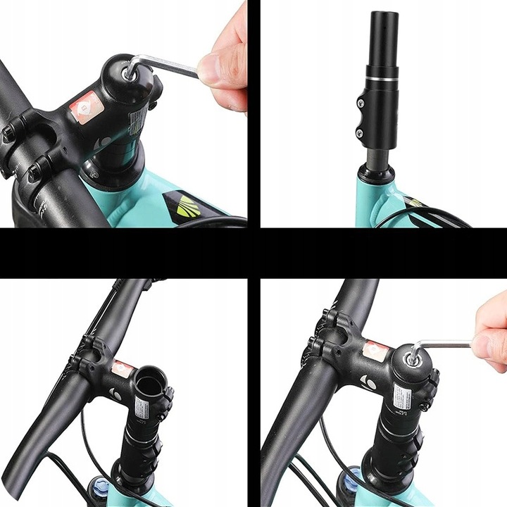 MOSTEK ROWEROWY WSPORNIK PRZEDŁUŻKA KIEROWNICY REGULOWANY A-HEAD 1 i 1/8"