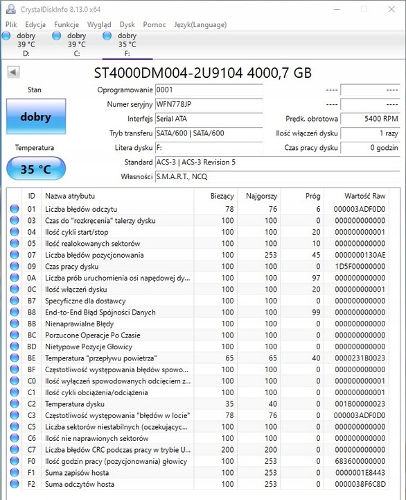 Dysk twardy Seagate ST4000DM004 4TB SATA III 3,5"